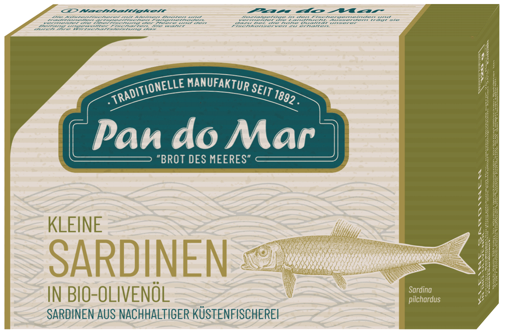  Sardinen in Bio-Olivenöl (120g)