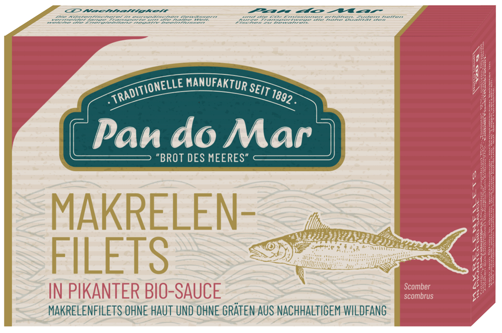  Makrelenfilets in pikanter Bio-Sauce 120g