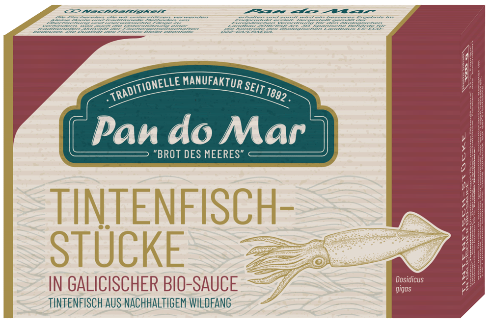  Tintenfischstücke in galicischer Bio-Sauce (120g)