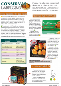 Etiquetado Mexilón de Galicia